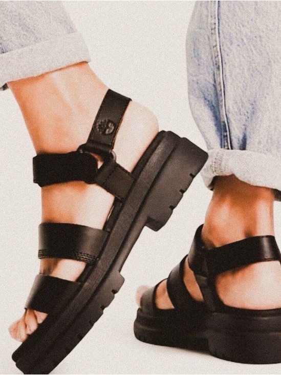Timberland London Vibe 3 Black Sandals - Size 9